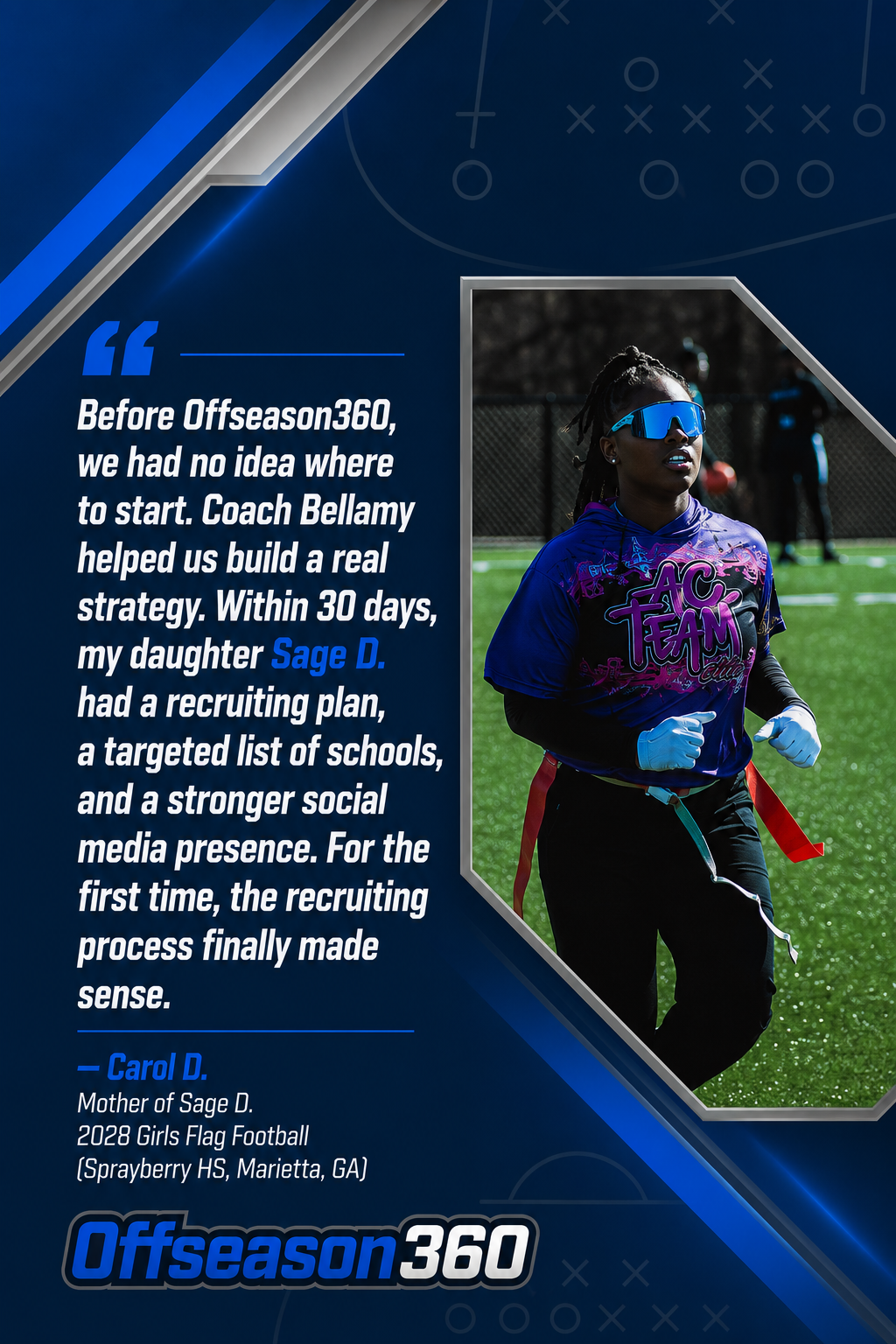 Sage D. — 2028 Girls Flag Football, Sprayberry HS